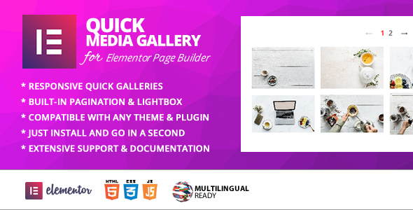 Quick Gallery Addon for Elementor Page Builder - CodeCanyon Item for Sale
