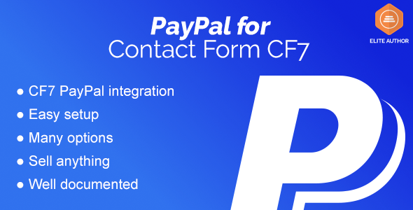 Contact Form CF7 – PayPal Integration - CodeCanyon Item for Sale