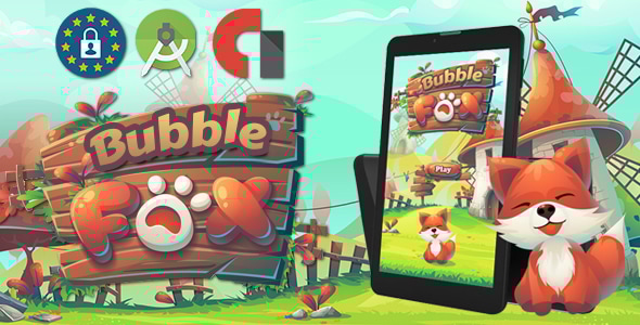 Bubble Fox Shooter ( Android Stutoi + admob Banner & interstitiel ) - CodeCanyon Item for Sale