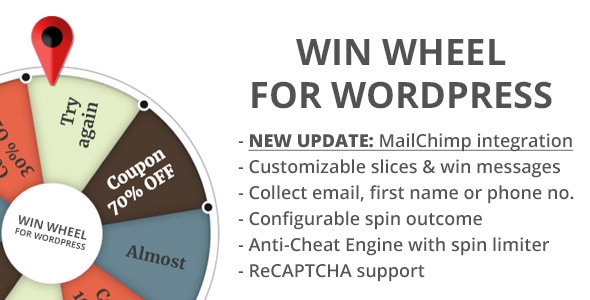 Win Wheel For WordPress - CodeCanyon Item for Sale