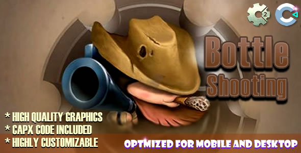Bottle Shooting - (C2/C3/HTML5) Game. - CodeCanyon Item for Sale