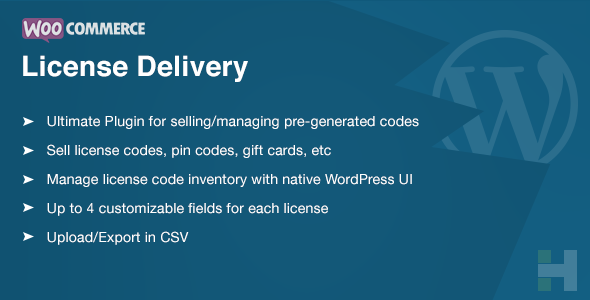 WooCommerce License Delivery & Management - CodeCanyon Item for Sale