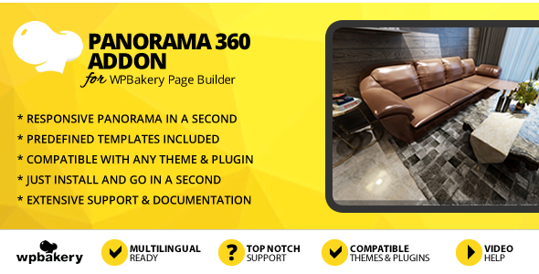 Panorama 360 Addon for WPBakery Page Builder - CodeCanyon Item for Sale