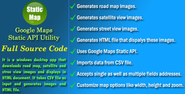 Google Maps Static API Utility - Source Code - CodeCanyon Item for Sale