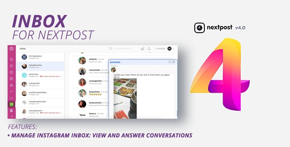 NextPost Plugin: Inbox - Instagram Direct Message - CodeCanyon Item for Sale
