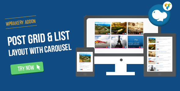 WPBakery Page Builder - Post Grid/List Layout With Carousel - CodeCanyon Item for Sale