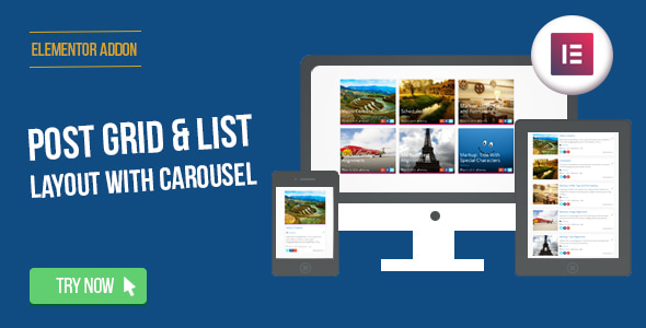 Elementor Page Builder - Post Grid/List Layout with Carousel - CodeCanyon Item for Sale