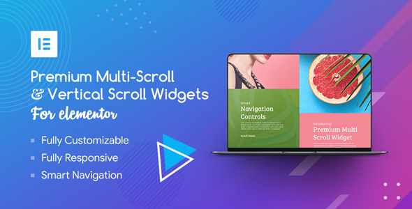 Premium Multi-Scroll & Vertical Scroll Widgets for Elementor - CodeCanyon Item for Sale