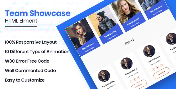 MunTeam - Bootstrap Team Showcase Element - CodeCanyon Item for Sale