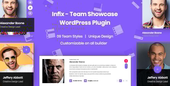 InfixTeam - Team Showcase WordPress Plugin - CodeCanyon Item for Sale