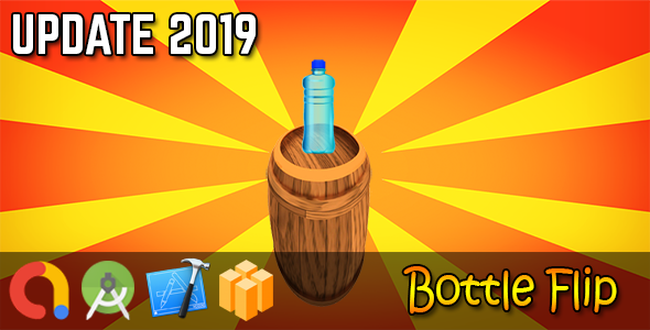 Bottle Flip - Buildbox + iOS Xcode 10 + Android Studio + Admob + GDPR + API 27 + Eclipse - CodeCanyon Item for Sale