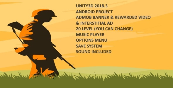 2D War Game UNITY3D 2018.3 - CodeCanyon Item for Sale