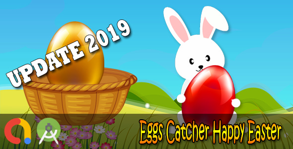 Eggs Catcher Happy Easter - Android Studio + Admob + GDPR + API 27 + Eclipse - CodeCanyon Item for Sale