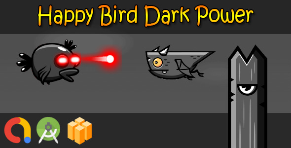 Happy Bird Dark Power - Android Studio + Buildbox template + Admob + GDPR + API 27 + Eclipse - CodeCanyon Item for Sale