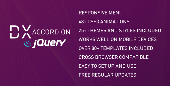 DX Accordion Menu - CodeCanyon Item for Sale