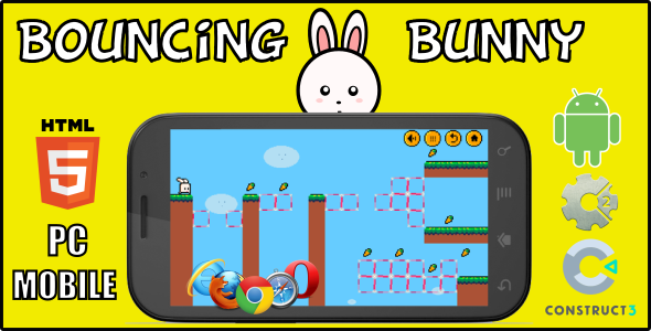 Bouncing Bunny HTML5 Game - CodeCanyon Item for Sale
