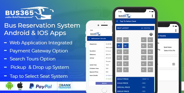 Bus365 Apps | Bus Reservation System Android and IOS Apps - CodeCanyon Item for Sale
