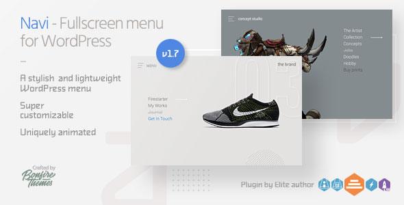 Navi: Fullscreen WordPress Menu - CodeCanyon Item for Sale