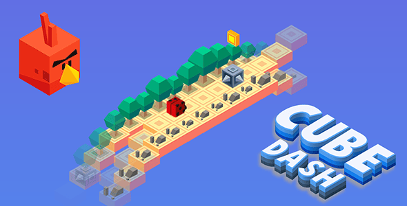 Cube Dash Isometric HTML5 Game + Construct 2/3 Files - CodeCanyon Item for Sale