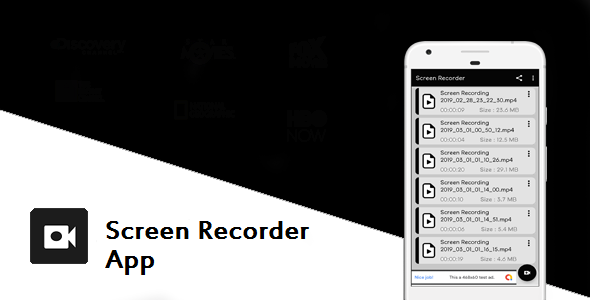 Screen Recorder Pro with Admob - CodeCanyon Item for Sale