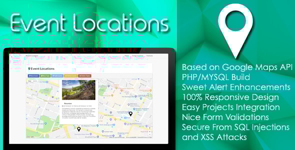 Event Locations - PHP/MYSQL Plugin - CodeCanyon Item for Sale