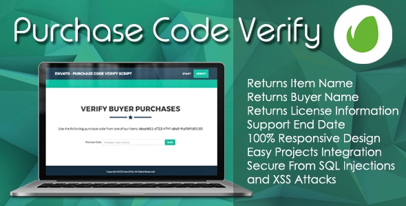 Envato - Purchase Code Verify PHP Script - CodeCanyon Item for Sale