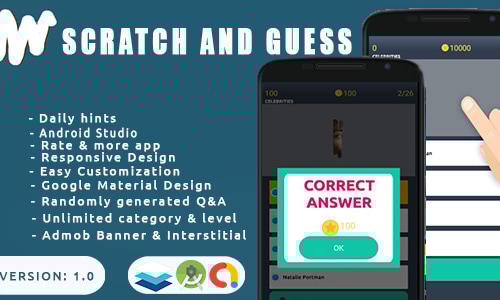 Scratch and Guess - Quiz App for Android by mrbeeen | CodeCanyon