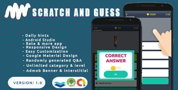 Scratch and Guess - Quiz App for Android - CodeCanyon Item for Sale