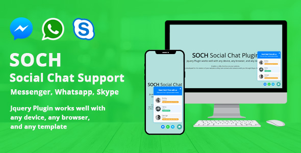 Soch Social Chat Support jQuery Plugin - CodeCanyon Item for Sale