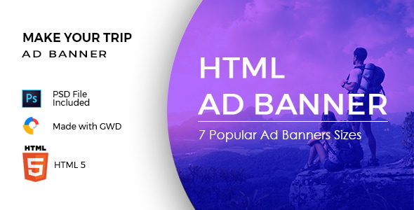 Make Your Trip - HTML Ad Banner Template - CodeCanyon Item for Sale