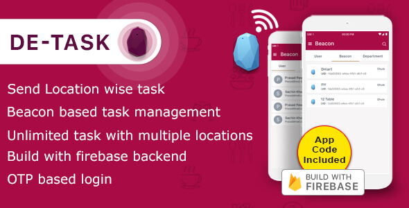 DE-TASK (Beacon Based Task management App ) - CodeCanyon Item for Sale