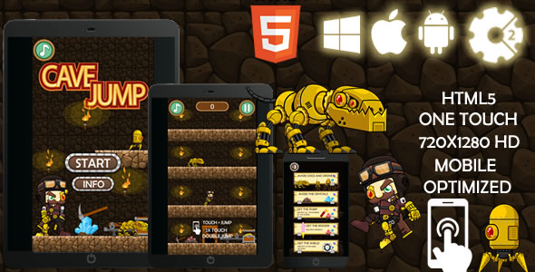 Cave Jump Game - CodeCanyon Item for Sale