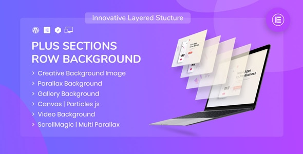 PlusSections - Ultimate Parallax | Video | Particles Row Background for Elementor - CodeCanyon Item for Sale