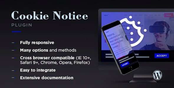 Cookie Notice for WordPress - CodeCanyon Item for Sale