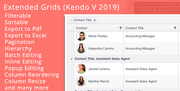 Extended Kendo Grids - CodeCanyon Item for Sale