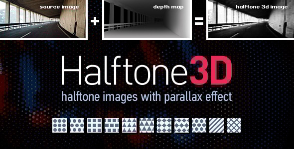 Halftone3D - 3D Parallax Halftone Image Generator - CodeCanyon Item for Sale