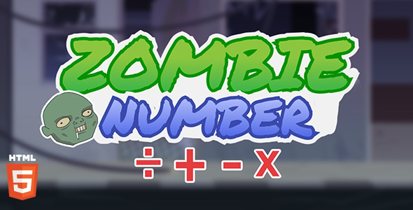 Zombie Number - HTML5 Math Game - CodeCanyon Item for Sale