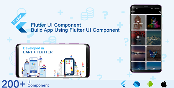 Flutter UI Component and Material Design Kit by RainInfotech | CodeCanyon
