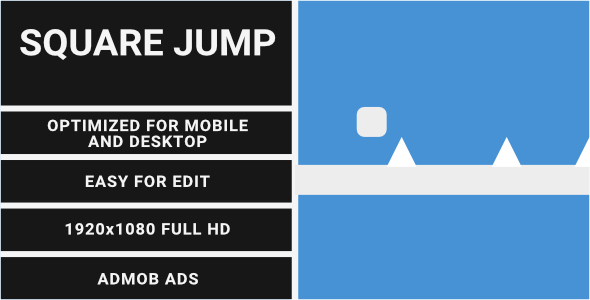 Square Jump (HTML5 Game + Construct 2/3 CAPX) - CodeCanyon Item for Sale