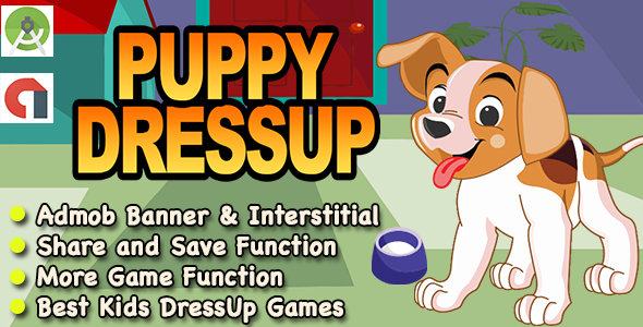 Best Puppy DressUp Game For Kids + Ready For Publish + Android - CodeCanyon Item for Sale