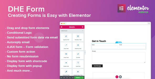 DHE Form - WordPress Form Builder with Elementor - CodeCanyon Item for Sale