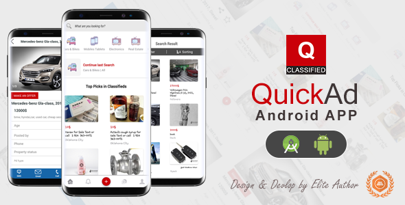 Quickad - Classified Native Android App - CodeCanyon Item for Sale