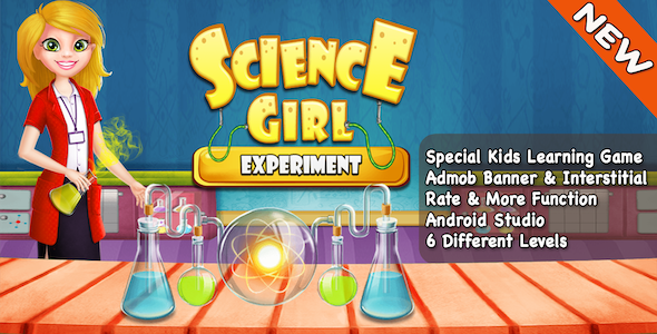 Science Girls Experiment + Best Games For Kids + Android - CodeCanyon Item for Sale