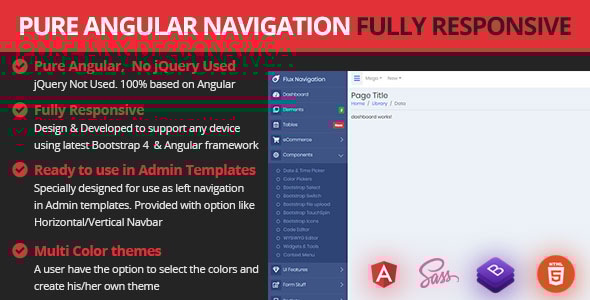 Responsive Angular Sidebar Navigation Menu - CodeCanyon Item for Sale