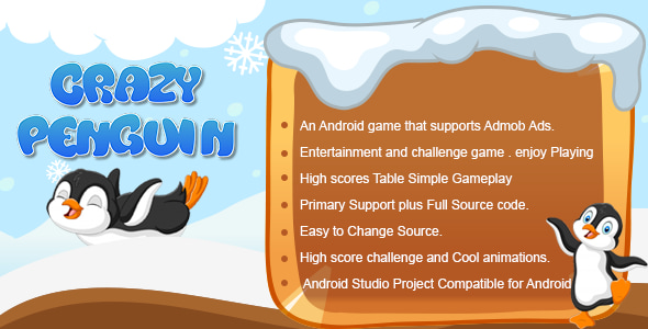 Crazy Penguin Android Admob Ads - CodeCanyon Item for Sale