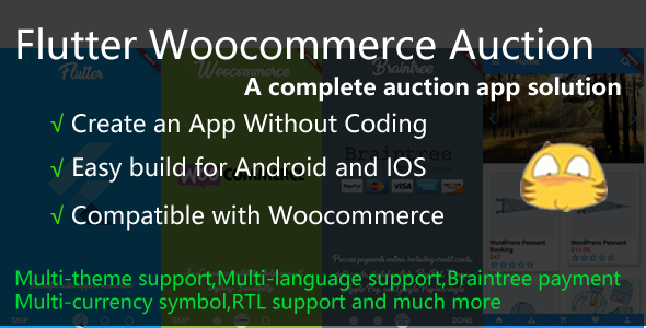 Flutter Woocommerce Auction App - CodeCanyon Item for Sale