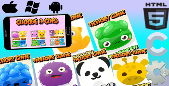 Memory Game - Html5 Game (Capx) + (sound) - CodeCanyon Item for Sale
