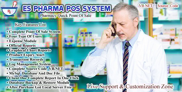 ES Pharma POS System - CodeCanyon Item for Sale