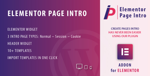 Page Intro for Elementor WordPress Plugin - CodeCanyon Item for Sale