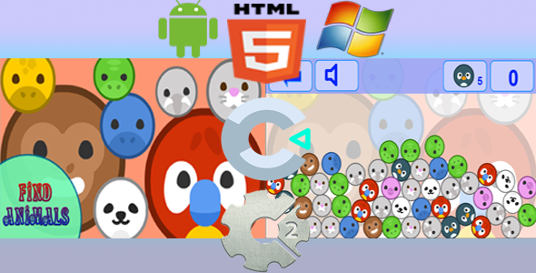 Find Animals - Html5 Game (Capx) - CodeCanyon Item for Sale